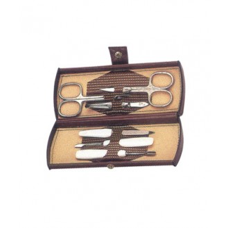 Manicure Set Leather Case