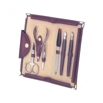 Manicure Set Leather Case