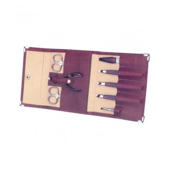 Manicure Set Leather Case